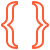 Code brackets icon representing advanced integration and API features available on Postglance.