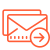 Email icon symbolising integrated communication and notifications for social media campaigns on Postglance.